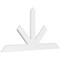Ekena Millwork Saratoga Architectural Grade PVC Gable Bracket, 84"W x 42"H x 2"D x 6"F, 12/12 Pitch GBP084X42X0206SAR00 - alternate 1